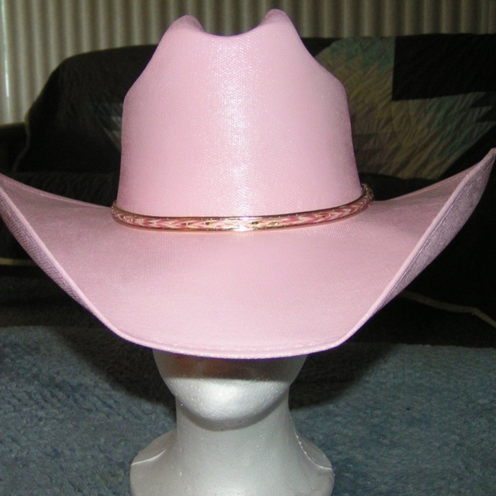NWOT Light Pink Canvas Cowgirl Hat